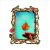 European-Style Metal Photo Frame Crafts Flower and Bird Diamond-Embedded Seven-Inch Creative Photo Frame Table Decoration Custom Wholesale Home Decorations