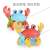 New Electric Rope Little Crab Electric Walking Horizontal Crab Light Music Stall Temple Fair Toys Wholesale