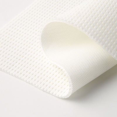 Factory Direct Sales Sandwich Mesh Fabric White Bags Shoes Fabric Solid Color Breathable Sportswear Fabric Wholesale