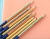 Four-Color Pencil Red Yellow Blue and Green Brutfuner Four-Color Same Core Triangle Color Pencil Children Rainbow Pen