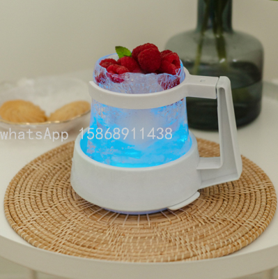 2021 LED Light Ice Cup Cold Drink Cup Ice Beer Steins Fruit Cup Ice Cube Pot Ice Cube Mold Gift