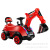 New Children's Excavator Large Engineering Vehicle Can Sit and Slide Baby Excavator with Light Music Toy