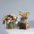 Creative Nordic Ins Ceramic Flower Pot Cylindrical Marbling Succulent Scindapsus Aureus Bonsai Hydroponic European Flower Pot Customization