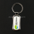 Metal Single Card Kidney-Shaped Keychain Alloy Ethiopia Key Chain Premium Gifts Gift Hanging Buckle