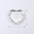 Transparent Crystal Pendant Peach Heart Necklace Accessories Cross-Border Amazon Hot DIY Single Hole Love Heart Pendant