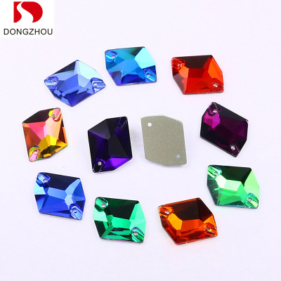 ColorHandSewingDrillNewSpecial-Shaped Bottoming Drill DIY Costume Decorative Diamond AliExpress Double Hole Glass Drill