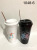 Black and White with Unicorn Coffee Wavy 600ml400ml Juice Drink Cool Drinks Cup