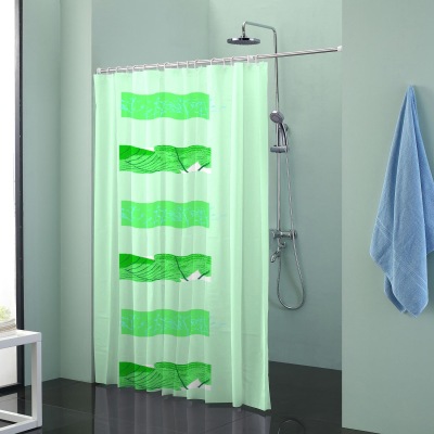 Shower Curtain Shower Curtain Bathroom Curtain Bathroom Shower Curtain Toilet Waterproof Partition Curtain Telescopic Rod Set Wholesale