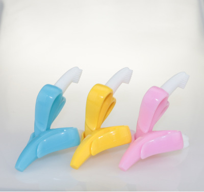 Wholesale Children's Teether Toys Baby Teether Stick Banana Teether Baby Silicone Gum