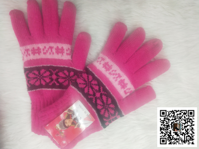 Women's Jacquard Snowflake Warm, Soft and Comfortable Full Finger Gloves