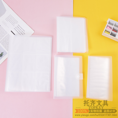 Factory Outlets Plastic Ticket Folder Card Receipt Book Transparent Organizer Albumparent Storage Office Supplies