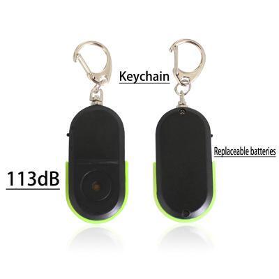 Plapieyy319 LED Keychain Finder Wallet Anti-Lost Whistle Tracker With Flashing Lights And Loud Alarm Prompts kdy finder