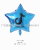 New Hot Sale 18-Inch TikTok TikTok Five-Pointed Star Aluminum Film Balloon Party Festival Internet Celebrity Decorative Aluminum Foil Balloon