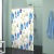Bathroom Shower Curtain Water-Repellent Cloth Bathroom Shower Curtain Hanging Curtain Thickened Mildew-Proof Partition Curtain Set Non-Perforated Curtain