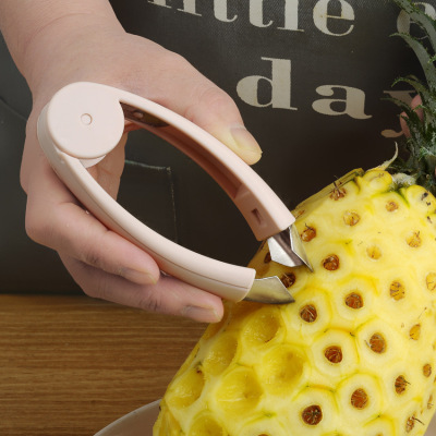 Stainless Steel Pineapple Core Remover Pointed Hole Digging Clip Dedicated Knife Household Cutting Silk Stockings Fruit Strawberry Stripper