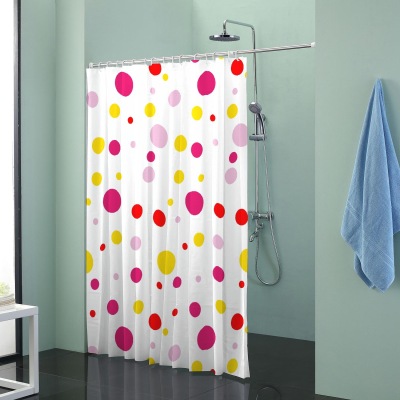 Bathroom Waterproof Curtain Bathroom Partition Blocking Shower Curtain Bathroom Door Curtain plus Telescopic Rod Set Custom Supply