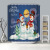 Bathroom Cartoon Shower Curtain Waterproof Thickened Mildew-Proof Polyester Set Punch-Free Partition Door Curtain Shower Santa Claus