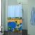 Shower Curtain Shower Curtain Bathroom Curtain Bathroom Shower Curtain Toilet Waterproof Partition Curtain Telescopic Rod Set Wholesale