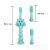 Silicone Baby Toothbrush Infants 1-2-3 Years Old Soft-Bristle Toothbrush Baby Training Baby Toothbrush with Storage Box
