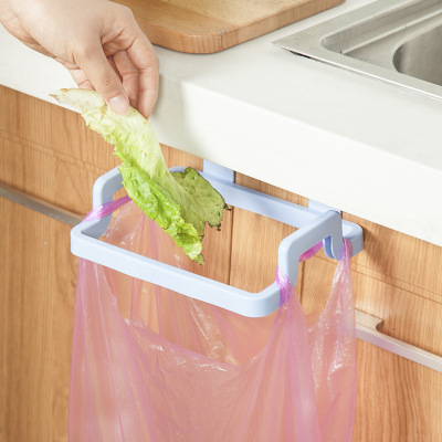 Hanging Door Back Garbage Bag Hook Plastic Bag Bracket Multifunctional Storage Cabinet Door Rear Rag Hanging