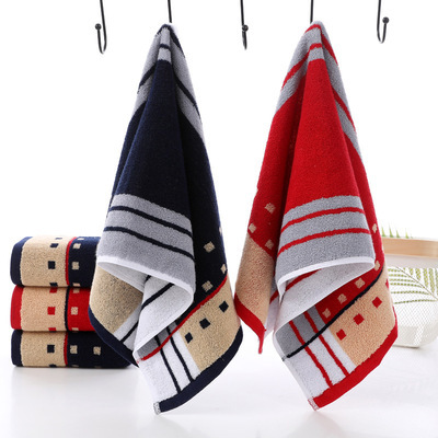Factory Wholesale Pure Cotton Towel Adult Couple Large Facecloth Soft Absorbent Face Washing Towel Company Welfare Labor Insurance Stall
