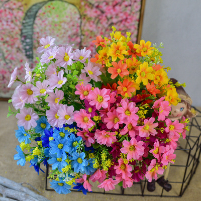 2021 New Artificial Flower Fake Flower Bunch of Flowers Jumping Orchid Daisy