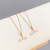 Korean Style Fashion Titanium Steel Fishtail Necklace Clavicle Chain Female Ins Student Temperamental All-Match Simple Gift Girlfriends Jewelry