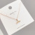 Korean Style Fashion Titanium Steel Fishtail Necklace Clavicle Chain Female Ins Student Temperamental All-Match Simple Gift Girlfriends Jewelry