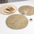 Heat Proof Mat Placemat Dining Table Cushion Anti-Scald and Heat-Resistant Japanese Rattan Mat Straw Mattress Household Potholder Vegetable Mat Straw Mat