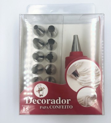 Stainless Steel 430 Decorating Nozzle 13-Piece Set 12-Head Decorating Nozzle Silicone White Decorating Pouch PVC Packaging