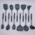Silicone Stainless Steel Handle Kitchenware 11-Piece Non-Stick Pan Ladel Tool Set Shovel Soup Strainer Spoon Cooking Kitchenware