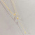 2021 New Double-Layer Folding Simple Tassel Necklace Female Copper Plated Real Gold All-Match Clavicle Chain Small Jewelry Wholesale
