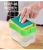 Kitchen Brush Detergent Dispenser Press Type Automatic Liquid Outlet Box Scouring Pad Dish Brush Soap Lye Box Factory Direct Sales