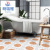 Mengruiya European Style Terrazzo Floor Vision Tile Self-Adhesive PVC Cross-Border Macaron Color Study Floor Sticker Dz37