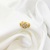 Personalized All-Match Diamond Coin Ring Female Plated 18K Gold Colorfast Open Ring Index Finger Ring Little Finger Ring