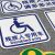 Disabled Special Car Driving Stickers Barrier-Free Car Logo Waterproof Magnetic Car Stickers Disabled Car Logo
