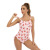 2021 New Fruit Pattern Fresh Backless Sexy Women's European and American One-Piece Swimsuit Printed Triangle Swimsuit