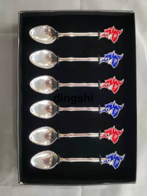 Guangdong Zinc Alloy Dolphin, Seahorse, Crab, Turtle Spoon, Coffee Spoon Ocean Series