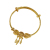 Elegant Dreamcatcher Push-Pull Bracelet for Women Placer Gold Jewelry No Color Fading 18K Gold Plating Tassel Bracelet for Women