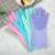 Creative Silicone Gloves Long Hair Household Gloves Silicone Dishwashing Gloves Magic Gloves Kitchen Cleaning Gloves