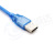 USB Transparent Data Cable Pure Copper Strips Shielded Mini5p USB Data Cable T-Shaped Plug Data Charging Cable