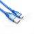 USB Transparent Data Cable Pure Copper Strips Shielded Mini5p USB Data Cable T-Shaped Plug Data Charging Cable