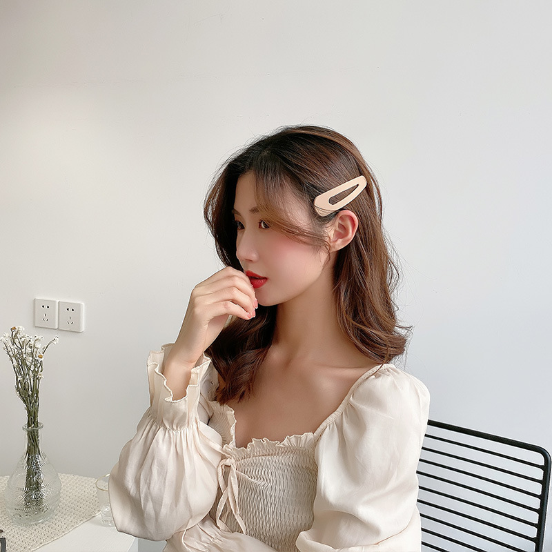 韩国ins甜美可爱发夹亚克力抓夹网红少女边夹头发头饰气质批发