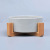 New Pet Ceramic Bowl Wooden Frame Ceramic Tableware Cat Dog Feeding Rice Bowl Wooden Frame Ceramic Cat Bowl