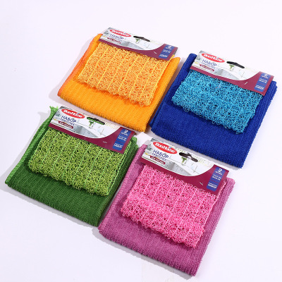 Cleaning Cloth Strong Decontamination Strong Cleaning Cloth Household Kitchen Ten Thousand Pieces Cleaning Dish Towel Daily Scouring Pad Wholesale