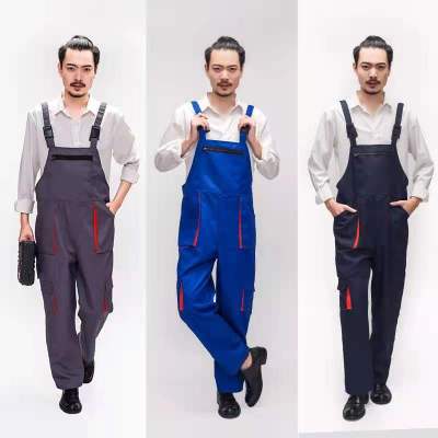 Multi-Pocket Polyester Cotton Overalls Labor Protection Clothing Overalls