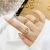 Personalized All-Match Diamond Coin Ring Female Plated 18K Gold Colorfast Open Ring Index Finger Ring Little Finger Ring