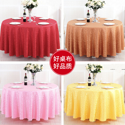 Crocheted Flower Hotel Wedding Tablecloth Restaurant Fangyuanzhuo Table Skirt Dining Tablecloth Restaurant round Tablecloth Coffee Table Cloth Custom Cloth