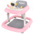 Baby Walker Anti-Flip Folding Baby Carriage 6-18 Months Men and Women Baby Walker Music Toy Car