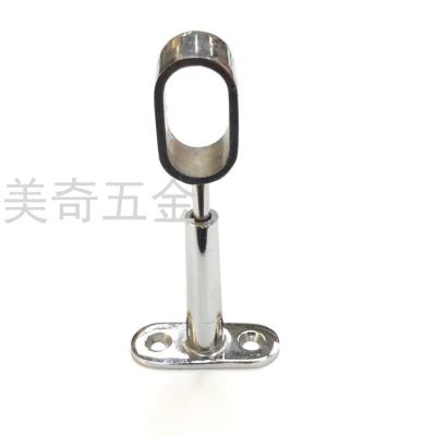 Thick Wardrobe Clothesline Pole Support Fixed Tube Seat Aluminum Alloy Cabinet Flange Base Yitong Accessories Wardrobe Pipe Support